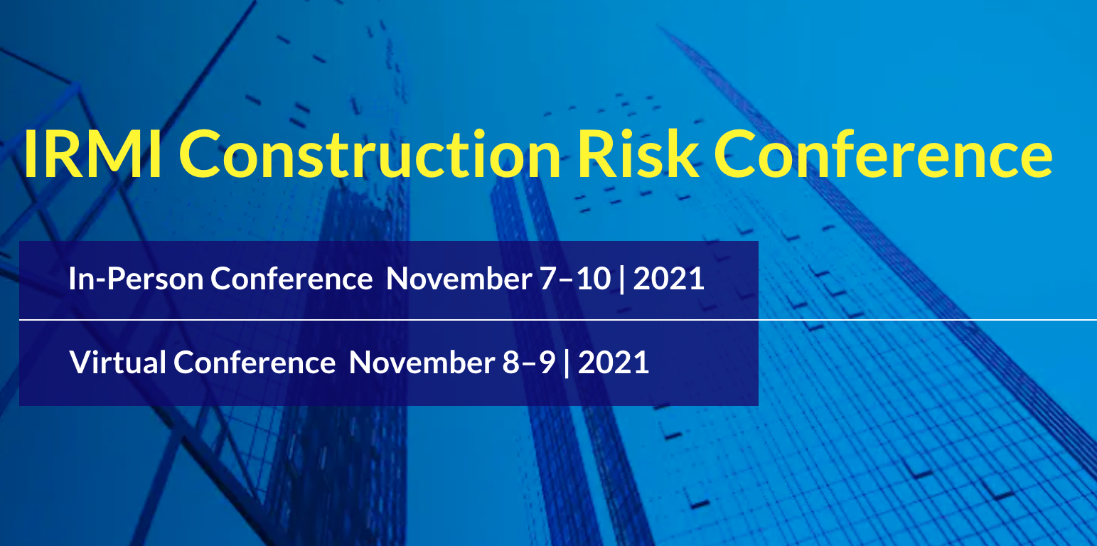 RTRS is going to IRMI Construction Conference Real Time Risk Solutions