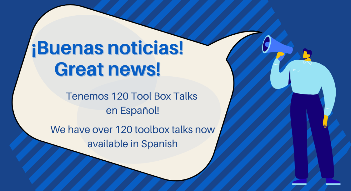 , New Spanish and English toolbox talks