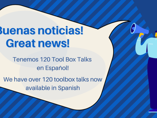 , New Spanish and English toolbox talks