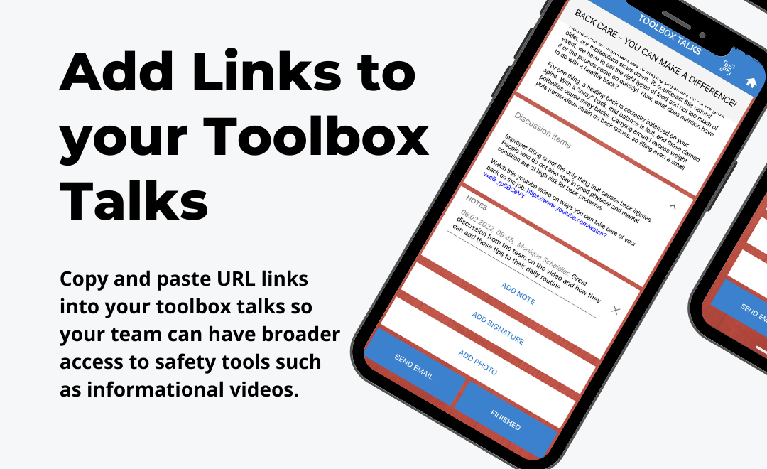 , Add URL Links to your Toolbox Talks