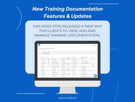 , New Training Documentation Features &#038; Updates