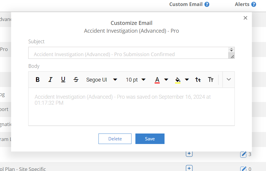 , New Feature: Automated Custom Emails when external parties submit Mobile Form Reports